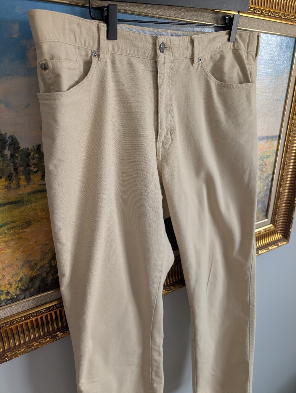 Peter Millar Beige Five Pocket Pant 38x29